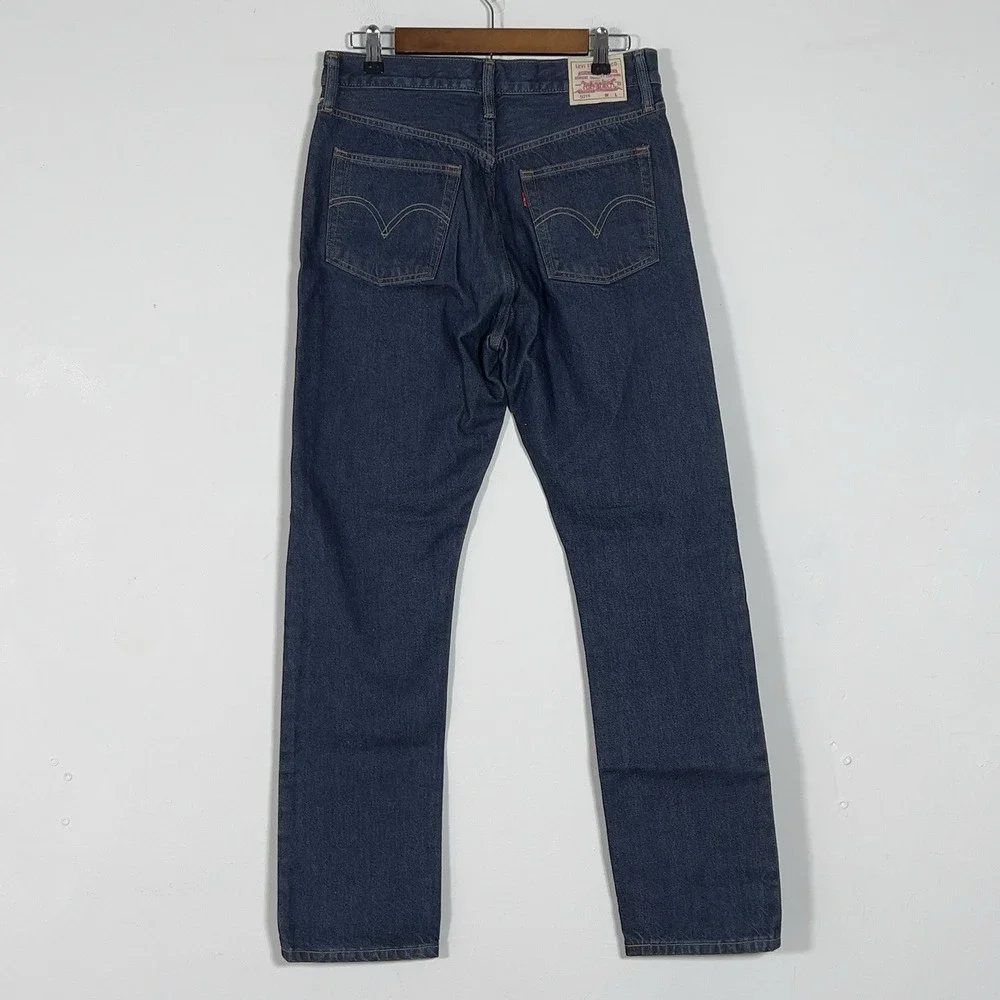 Levis 501 Premium Slim Leg Jeans Mens Sz 29x30 Indigo Dark Wash Button Fly